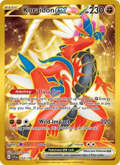 Pokémon-Karte Koraidon ex 254/198