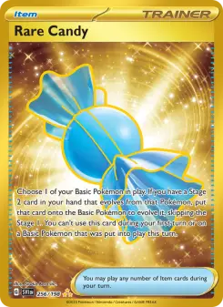 Pokémon-Karte Rare Candy 256/198