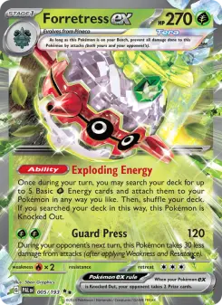 Pokémon-Karte Forretress ex 005/193