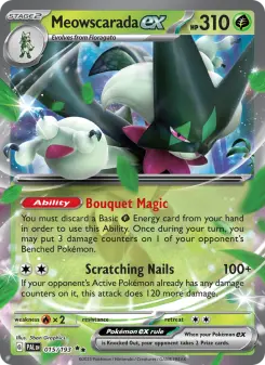 Pokémon-Karte Meowscarada ex 015/193