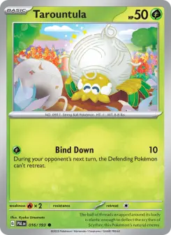 Pokémon-Karte Tarountula 016/193