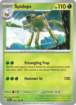 Pokémon-Karte Spidops 018/193