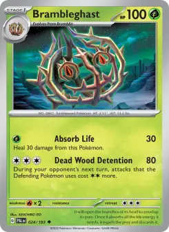 Pokémon-Karte Brambleghast 024/193