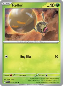 Pokémon-Karte Rellor 025/193
