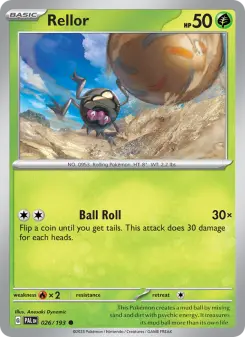 Pokémon-Karte Rellor 026/193