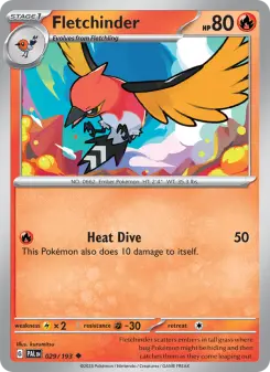 Pokémon-Karte Fletchinder 029/193