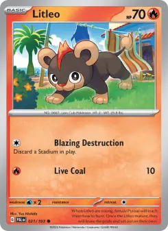 Pokémon-Karte Litleo 031/193