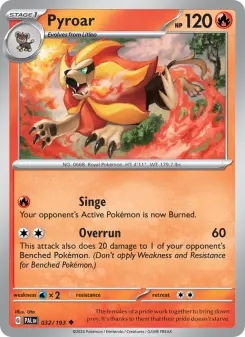 Pokémon-Karte Pyroar 032/193