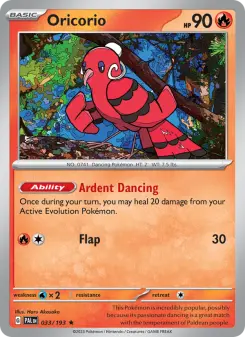 Pokémon-Karte Oricorio 033/193