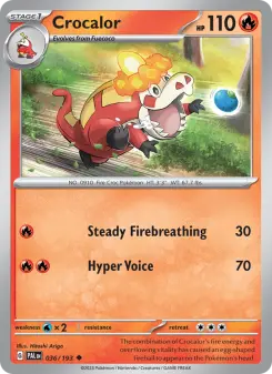 Pokémon-Karte Crocalor 036/193
