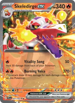 Pokémon-Karte Skeledirge ex 037/193