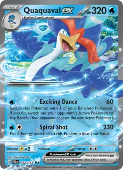 Pokémon-Karte Quaquaval ex 052/193