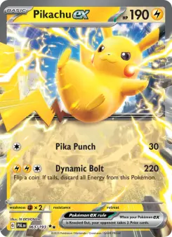 Pokémon-Karte Pikachu ex 063/193