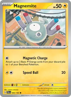 Pokémon-Karte Magnemite 065/193