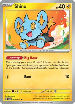 Pokémon-Karte Shinx 068/193