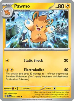 Pokémon-Karte Pawmo 075/193