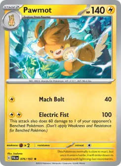 Pokémon-Karte Pawmot 076/193