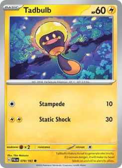 Pokémon-Karte Tadbulb 078/193
