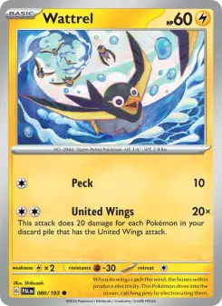 Pokémon-Karte Wattrel 080/193