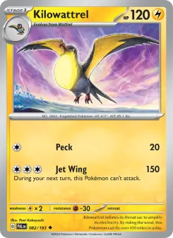 Pokémon-Karte Kilowattrel 082/193