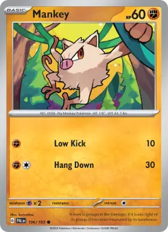 Pokémon-Karte Mankey 106/193