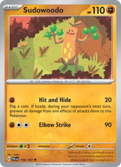 Pokémon-Karte Sudowoodo 109/193