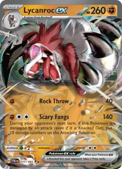 Pokémon-Karte Lycanroc ex 117/193