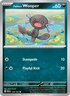 Pokémon-Karte Paldean Wooper 129/193