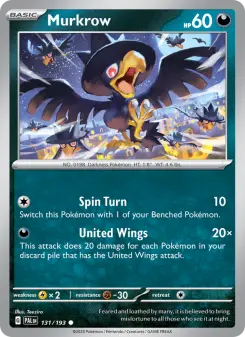 Pokémon-Karte Murkrow 131/193