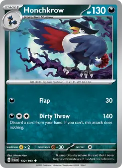 Pokémon-Karte Honchkrow 132/193