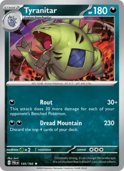 Pokémon-Karte Tyranitar 135/193