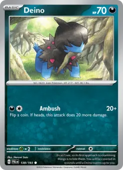 Pokémon-Karte Deino 138/193