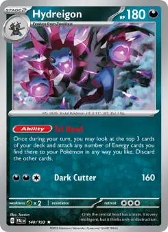 Pokémon-Karte Hydreigon 140/193