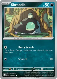 Pokémon-Karte Shroodle 144/193