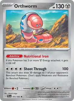 Pokémon-Karte Orthworm 151/193
