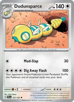Pokémon-Karte Dudunsparce 157/193