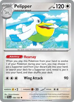 Pokémon-Karte Pelipper 159/193