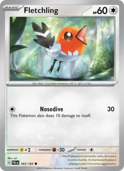 Pokémon-Karte Fletchling 163/193