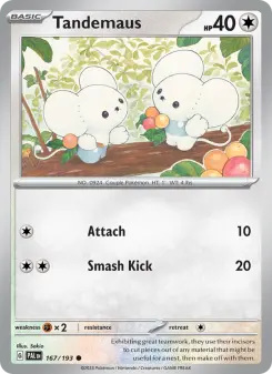 Pokémon-Karte Tandemaus 167/193