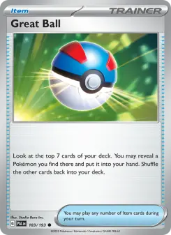Pokémon-Karte Great Ball 183/193