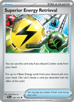 Pokémon-Karte Superior Energy Retrieval 189/193