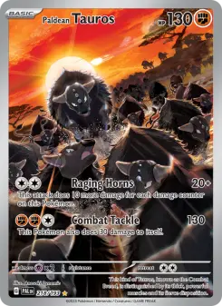 Pokémon-Karte Paldean Tauros 218/193