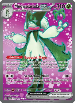 Pokémon-Karte Meowscarada ex 231/193