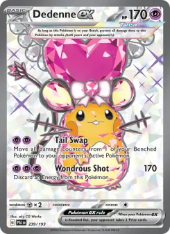 Pokémon-Karte Dedenne ex 239/193