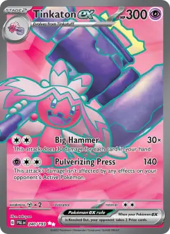 Pokémon-Karte Tinkaton ex 240/193