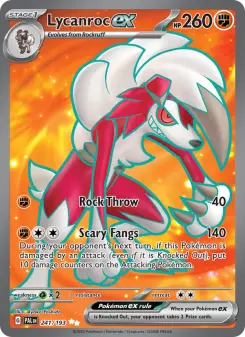 Pokémon-Karte Lycanroc ex 241/193