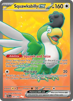 Pokémon-Karte Squawkabilly ex 247/193