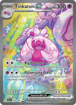 Pokémon-Karte Tinkaton ex 262/193