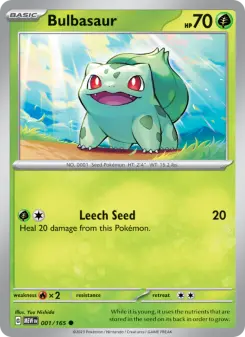 Pokémon-Karte Bulbasaur 001/165