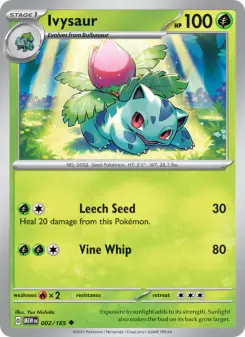 Pokémon-Karte Ivysaur 002/165